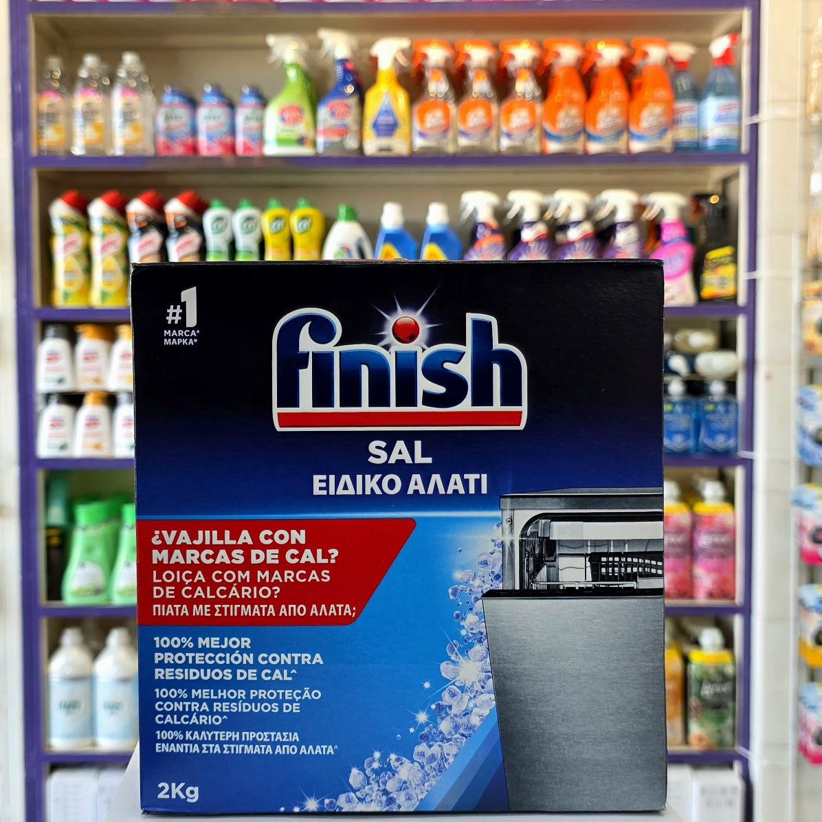 نمک ماشین ظرفشویی Finish بسته ۲ کیلوگرمی – محافظت از رسوب و افزایش عمر دستگاه