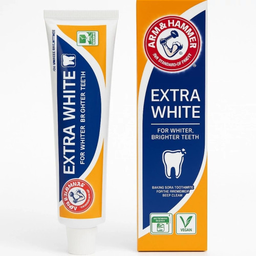 خمیر دندان آرم اند هامر مدل Extra White حجم ۱۲5 میل